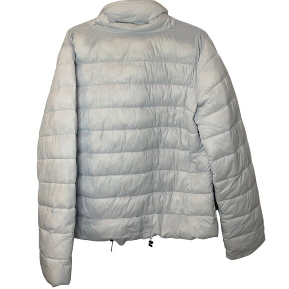 Oui white ultra lightweight outdoor quilted puffer jacket size M - Picture 3 of 4